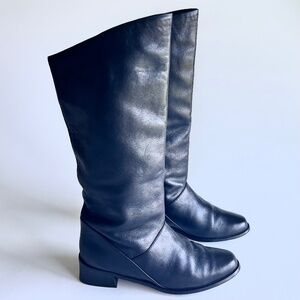 Bakers Black Soft Genuine Leather Knee-High Boots size 8